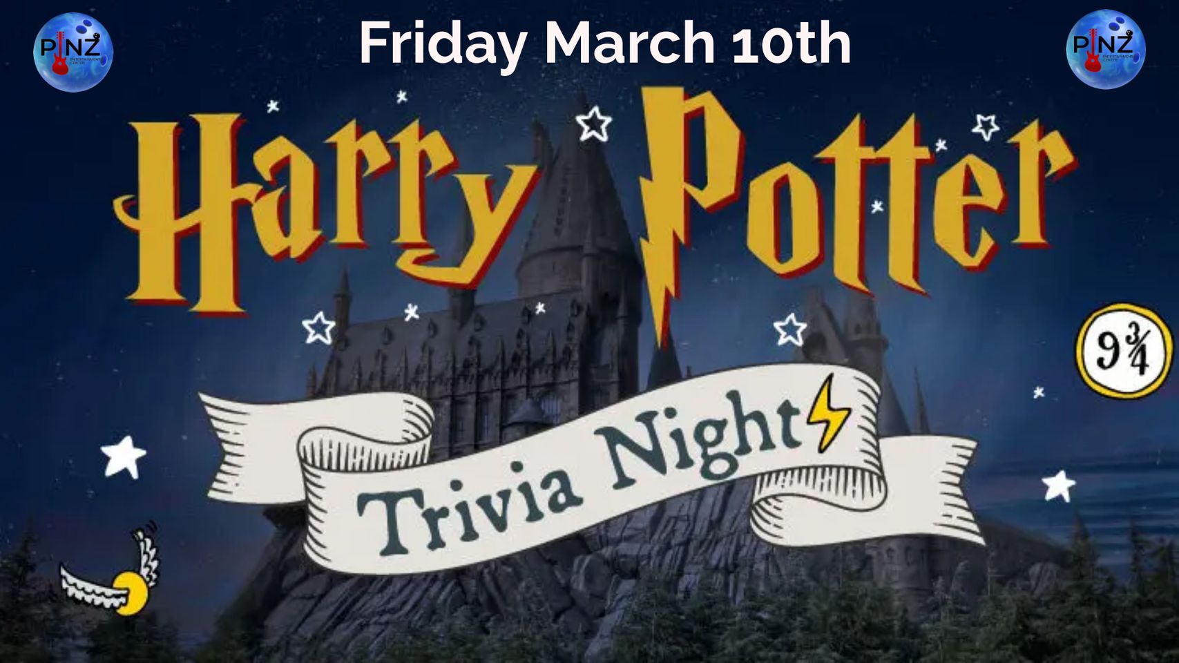 Harry Potter Trivia Night at Pinz - Pinz Entertainment Center